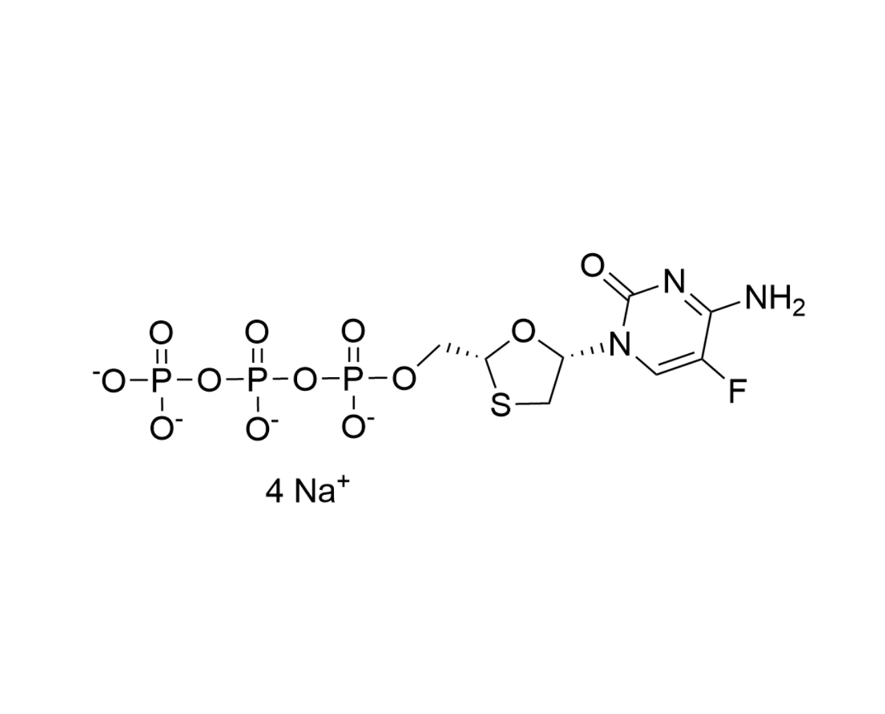 (-)-Emtricitabine Triphosphate Tetrasodium Salt